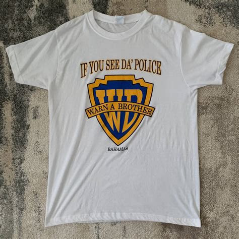 Vintage If You See Da Police Warn A Brother T Shirt Grailed