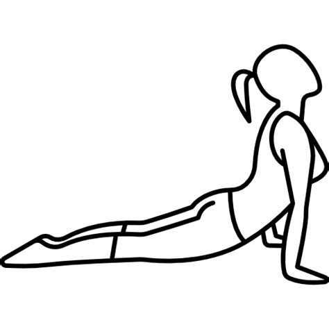 Free Icon Woman Laying Down Lifting Head