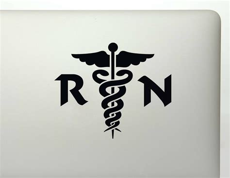 Rn Nurse Medical Symbol Vinyl Decal Sticker