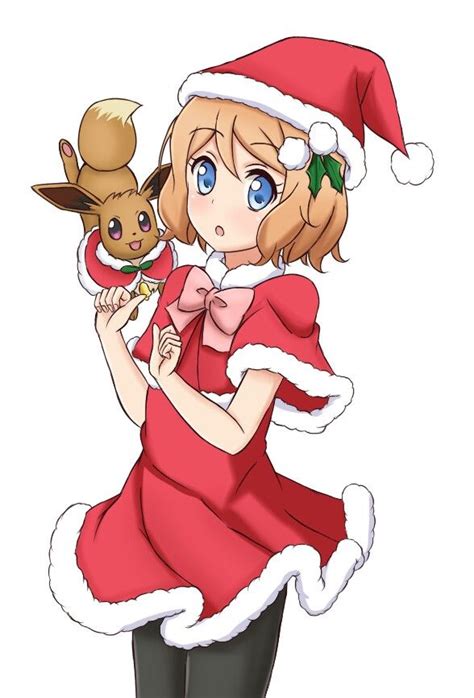 Serena Adelantando La Navidad V Pokemon Personajes Anime Navideño