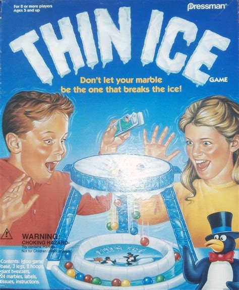 Vintage Thin Ice Board Game Complete Pressman Etsy