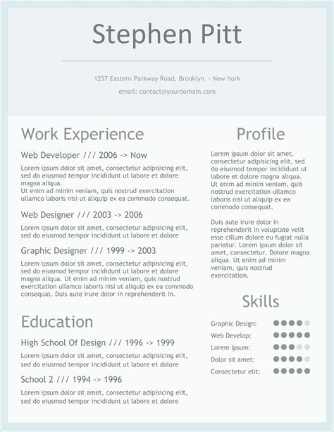 To personalise the cv word template, just type over the existing text, then design as you like. 20+ Free CV Templates to Download Now