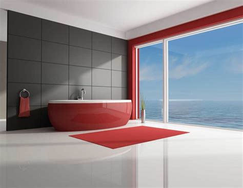 Using tiles in a mix of colors, shapes, and textures adds dimension to the small space. 27 Red And Gray Bathroom Ideas That Will Inspire You ...