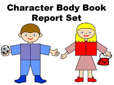 Character Body Book Report Project Other Files Documents And Forms
