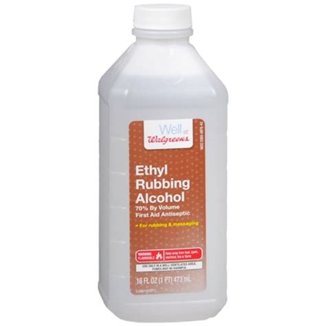 Walgreens Ethyl Rubbing Alcohol 70 First Aid Antiseptic Reviews 2020