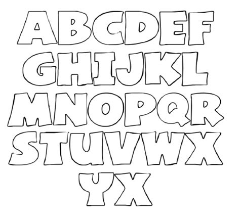 8 Best Images Of Printable Az Letter Stencil Cute Bubble Letters