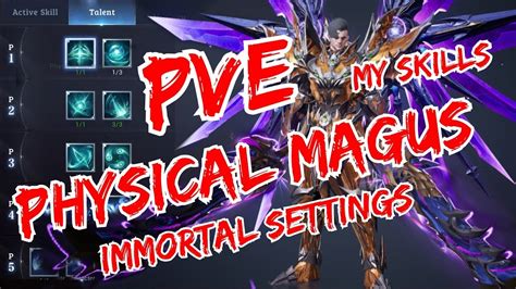 Mu Origin Physical Magus Skills Pve Immortal Settings Youtube