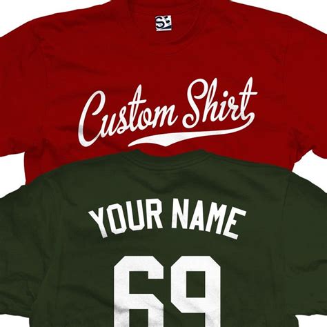 Custom Baseball Script And Tail Personalized T Shirt Custom Baseball