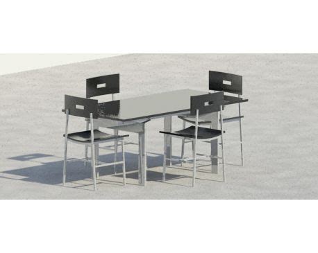Random random date product name. Dining table with chairs for Revit Architecture 2011 ...