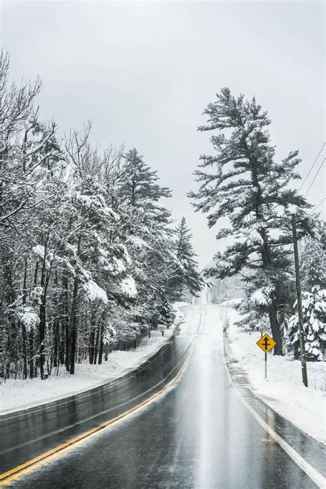 Icy Road Landscape Winter Scenes Country Roads Take Me Home