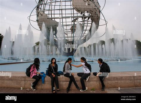 The Unisphere At Flushing Meadow Park In Queens Was Built By Us Steel