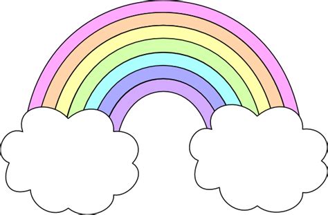 Pastel Rainbow Clip Art At Vector Clip Art Online Royalty