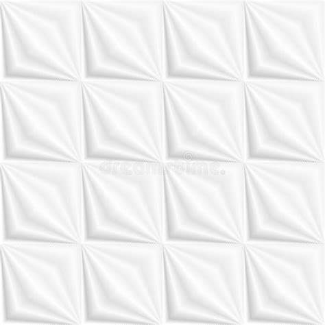 3d Relief Wall Panel With Abstract Geometric Seamless Pattern Stock