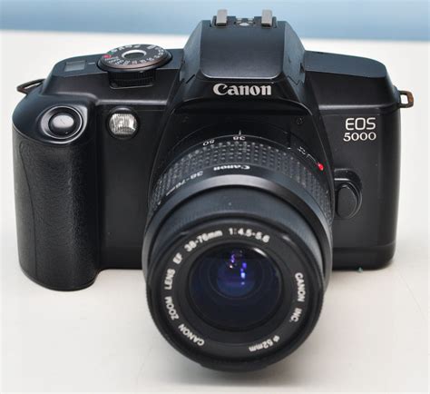 Antiga Camera Canon Eos 5000 Lente Funcionando Filme 35mm R 39900