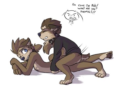 Rule 34 Bottomless Brother Canine Caught Clothed Clothing Collar