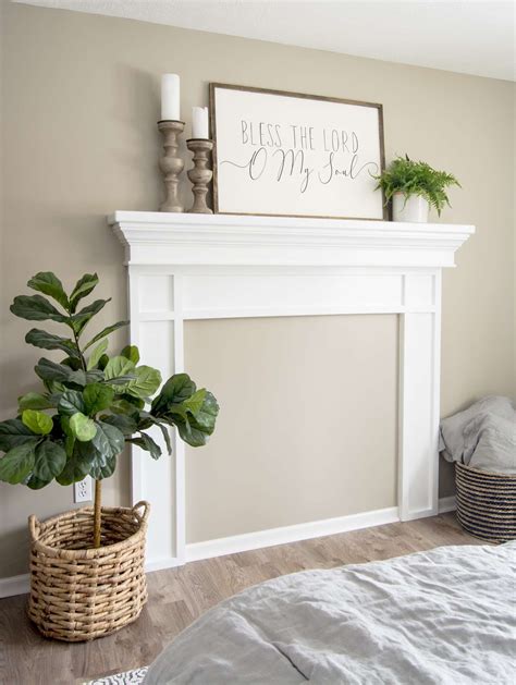 Diy Faux Fireplace Mantel Tutorial Grace In My Space Cril Cafe