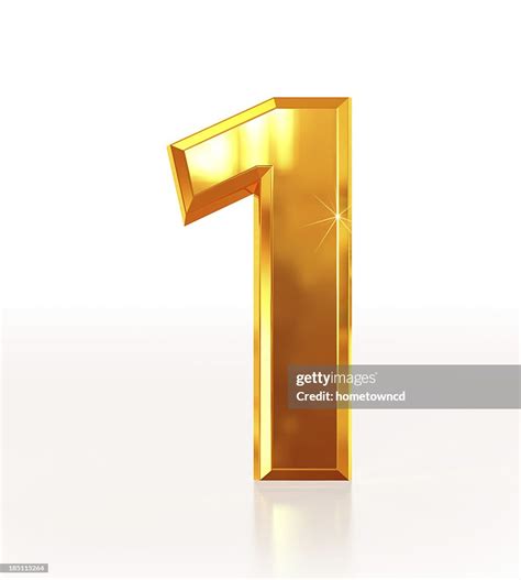 Gold Number 1 High Res Stock Photo Getty Images