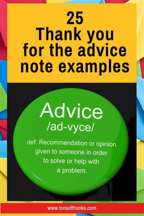25 Thank You For The Advice Note Examples Thank You Note Wording