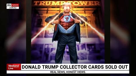 trump unveils digital nft trading cards selling out in less than 24 hours sky news australia
