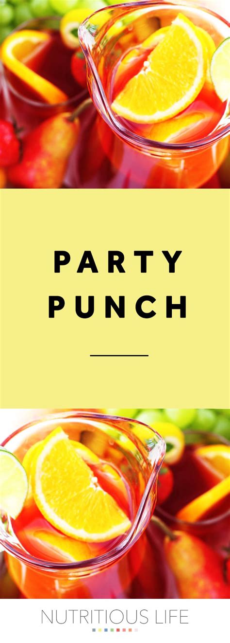 This cool blue party punch is ideal for your next party. Party Punch | Recipe | Punch recipes, Healthy drinks ...