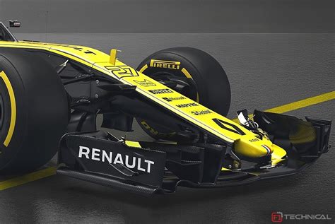 The Renault Sport F1 Team Rs18 Nose Cone Detail Photo Gallery
