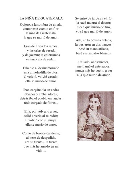 Poema La Niña De Guatemala Pdf