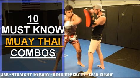 2020 10 Must Know Muay Thai Combos For Beginners Youtube