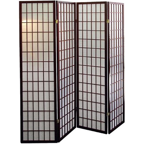 Cherry 4 Panel Shoji Screen