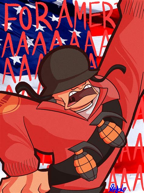 Tf2 Soldier America Poster Etsy