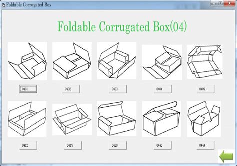 Box Type Structure Of Folding Corrugated Box Download Scientific Diagram