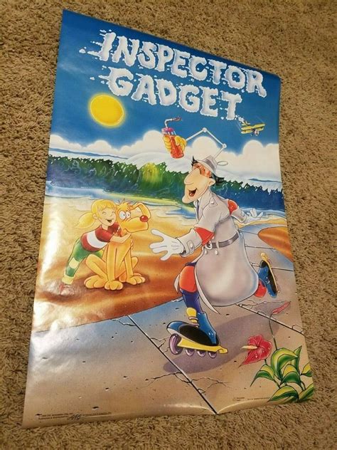 Inspector Gadget Animation Cartoon 1992 Poster Nickelodeon Nos