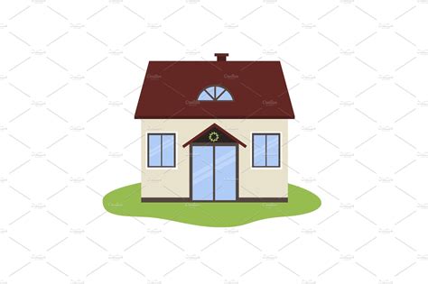 Vector Illustration Of Cartoon House By Lesia On Dribbble