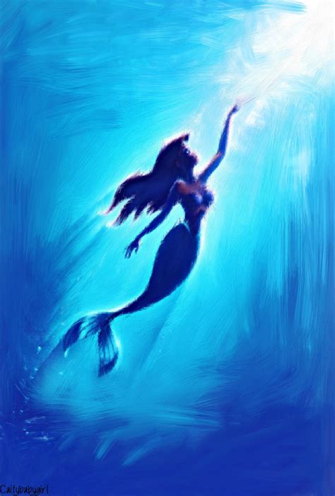 Little Mermaid Painting By Caitybabygirl On Deviantart