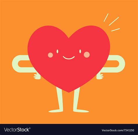 Happy Heart Feeling Good Royalty Free Vector Image