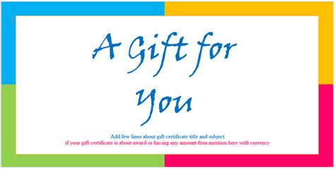 123certificates.com offers free certificates to print and free microsoft word certificate templates with formal certificate. Custom Gift Certificate Templates for Microsoft Word