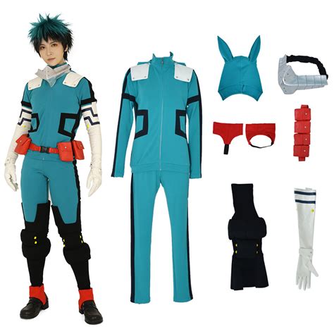 Mha Midoriya Izuku Deku Cosplay Costume Gamma Battle Suit Fighting Ebay