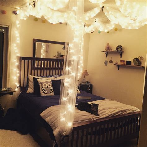The dense fabric will absorb the sound waves rather than reflecting them. Cheap String Lights Decor For Making Your Bedroom Cozy ...