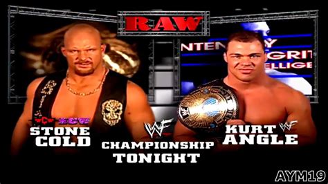 Stone Cold Steve Austin Vs Kurt Angle Raw 10 8 2001 Highlights Youtube