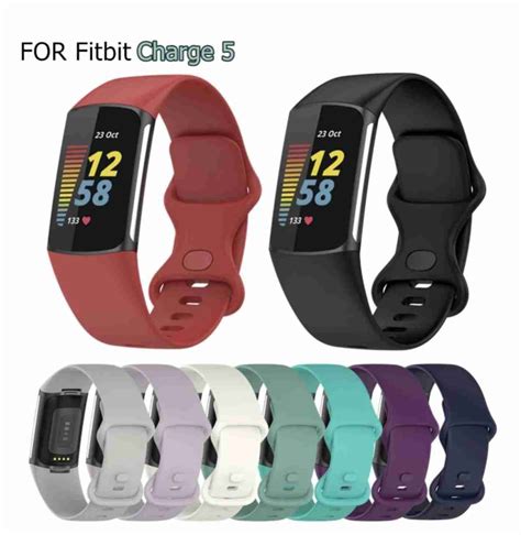 High Quality Siliconerubber Watch Strap For Fitbit Charge 5 Watch