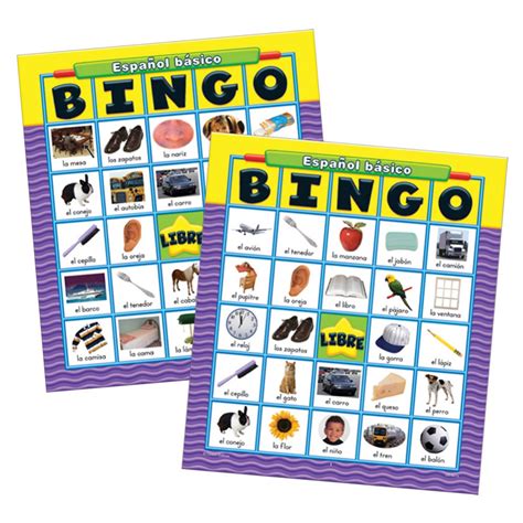 Basic Spanish Bingo Game