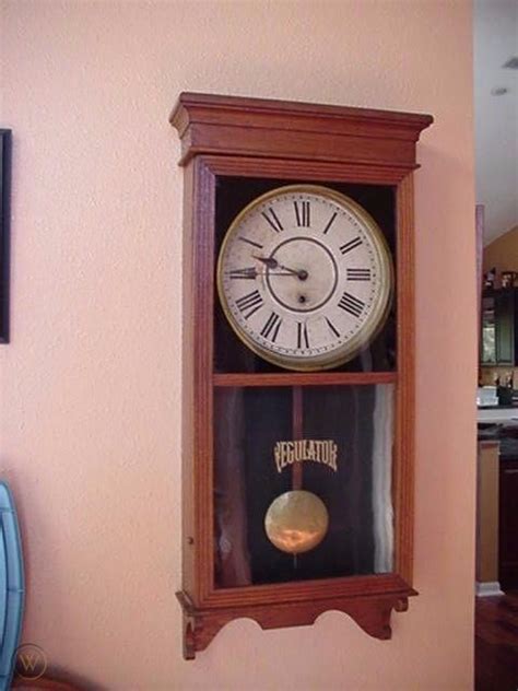 Antique Sessions Regulator Oak Wall Clock 1910 Local Pickup Only