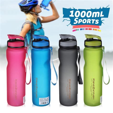 Water Bottles Sport Water Bottles Fitness Travel Riding Portable Clear
