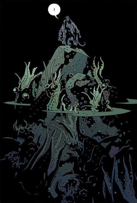 Image Result For Mike Mignola Swamp Thing Hellboy Art