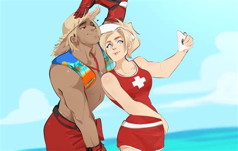 Two Sexy Lifeguards Yes Please Overwatch Comic Overwatch