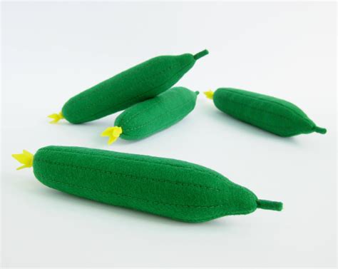 Play Food Cucumber Pretend Play Kitchen Food Shower Gift Birthday Eco