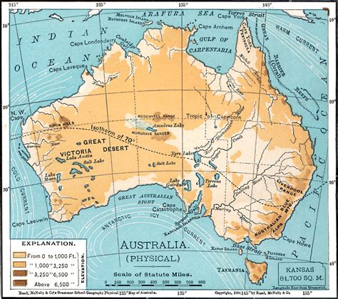 Australian Physical Map