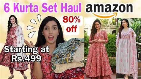 Amazon Kurta Kurti Sets Haul Amazon Suits Haul Summer Kurta Under