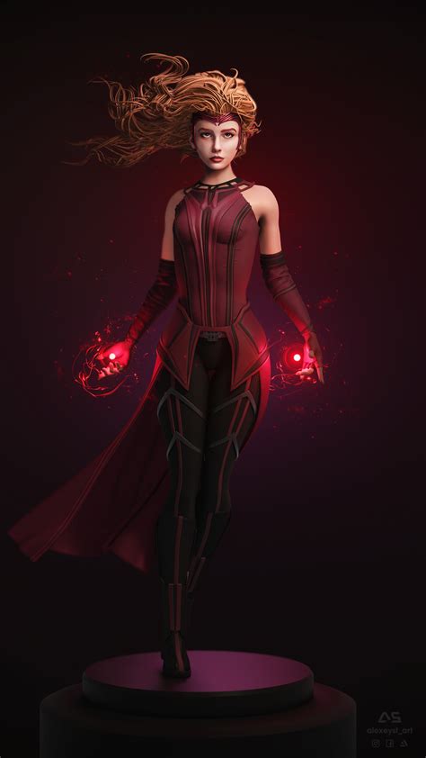 Artstation Wanda Maximoff Scarlet Witch