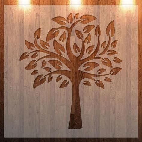 Buy Tree Stencil Tree Stencil Durable Reusable Online In India Etsy
