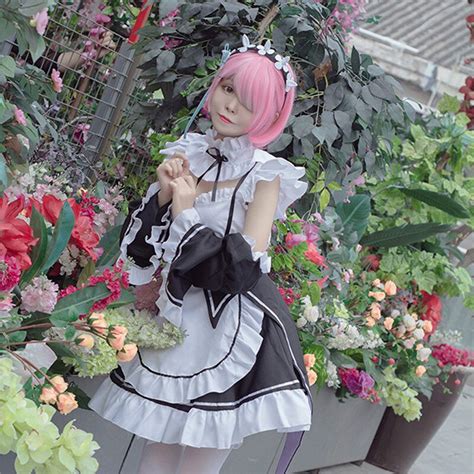 Rem Ram Cos Costume Set Anime Re Life In A Different World From Zero